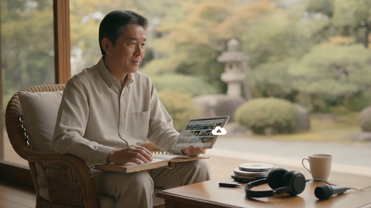 動画データの保管方法と家族への渡し方 — USB・クラウド・DVDを比較のイメージ